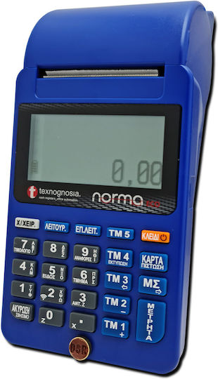 Norma Eco Wifi Φορητή Ταμειακή Μηχανή με Μπαταρία σε Μπλε Χρώμα