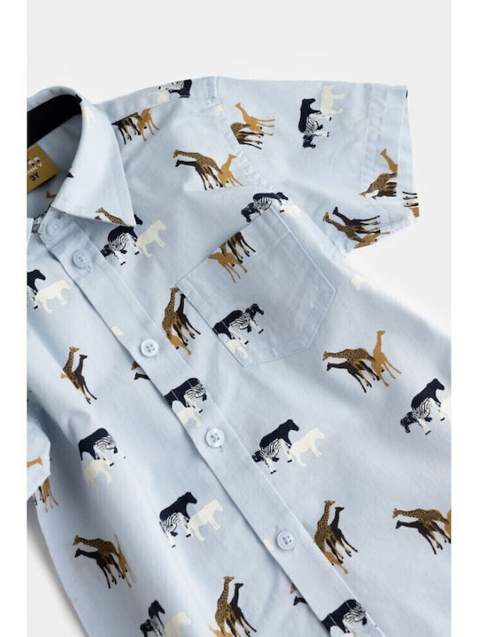 Set pentru copii cu pantaloni Vară 2buc Sky Blue