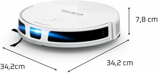 Rowenta X-Plorer Serie 70 Прахосмукачка Робот с Картографиране Laser и Всмукателна Мощност 2300Pa Бяла
