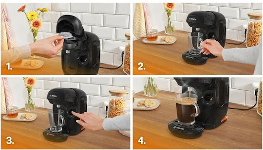 Bosch Pod Coffee Machine Tassimo Pressure 3.3bar Black