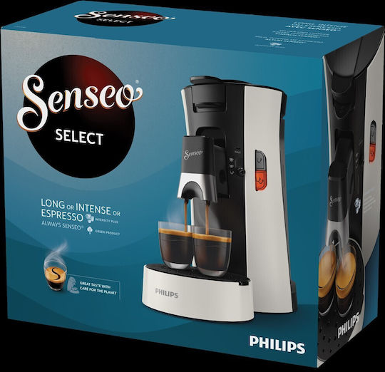 Philips Senseo Select Καφετιέρα για Κάψουλες Senseo Πίεσης 1bar Λευκή