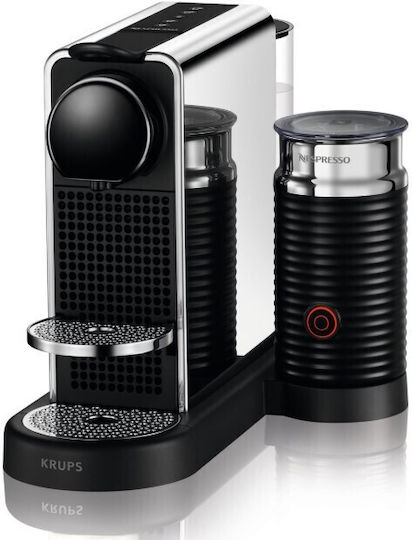 Krups CitiZ & Milk Καφετιέρα για Κάψουλες Nespresso Πίεσης 19bar με Αφρογαλιέρα Μαύρη