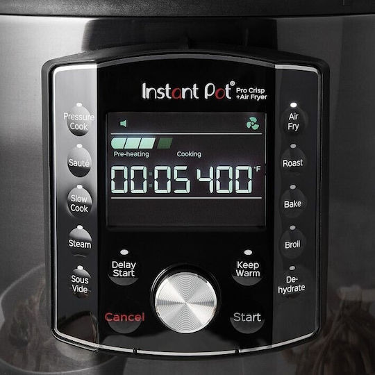 Instant Pot Pro Crisp 8 Πολυμάγειρας 1500W Μαύρος