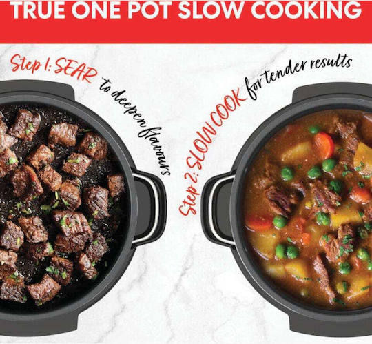 Instant Pot Slow Cooker 800W with Capacity 7L Black