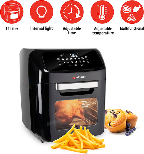 Alpina Appliances Multi-Function Cooker 12lt 1800W Black