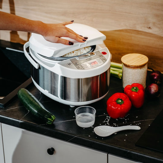 Adler Πολυμάγειρας 700W με Χωρητικότητα 3.25lt Λευκός