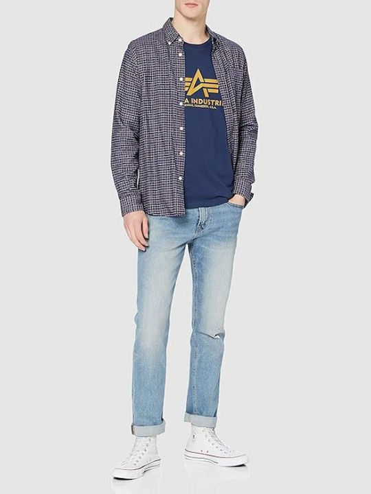 Basic T-shirt Navy Μπλε