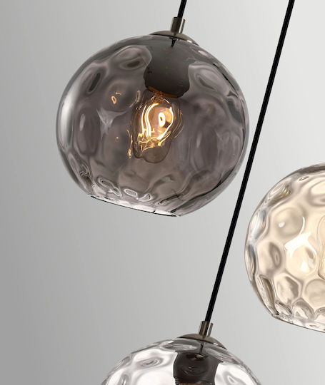 Sun Light Pendant Light Transparent with Socket E27 30cm