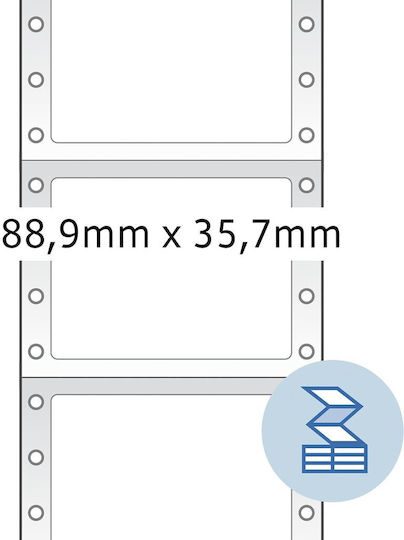 Herma Small Adhesive Labels in Yellow Color 88.9x35.7mm