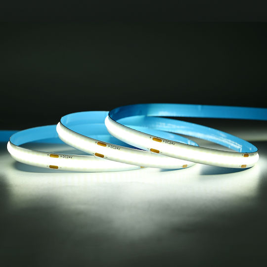 Eurospot Ταινία LED Ψυχρό Λευκό Φως 5m Τύπου COB