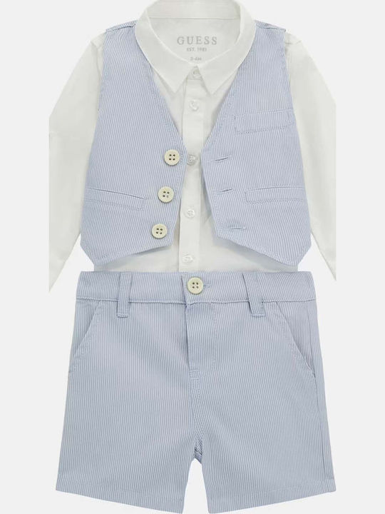 Kinder-Set mit Shorts Sommer 3Stück Light Blue