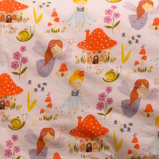 Melinen Baby Duvet Cover Magic Peach 110x160cm