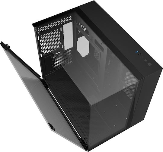 Darkflash TH285M Gaming Midi Tower Κουτί Υπολογιστή με Πλαϊνό Παράθυρο Μαύρο