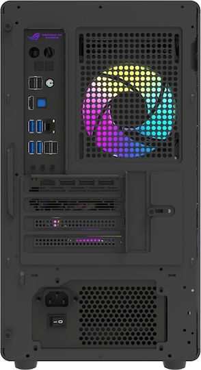 Darkflash DB460M Gaming Midi-Turm Computergehäuse mit Seitenfenster Schwarz
