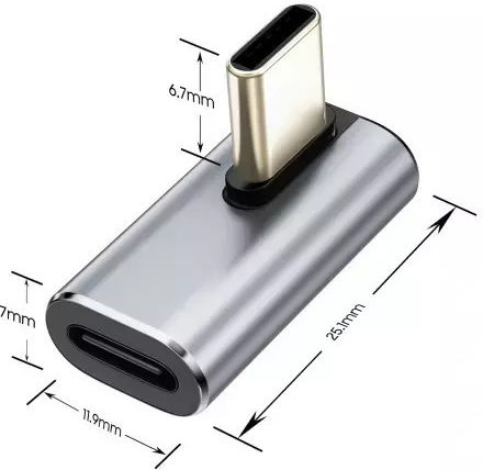 Tech-Protect Ultraboost Converter USB-C male to USB-C female Gray 1pcs