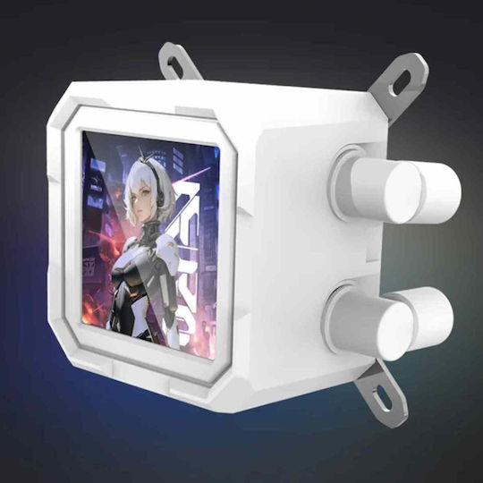 Darkflash DV360S Υδρόψυξη AIO CPU με 3 Ανεμιστήρες 120mm και ARGB Φωτισμό Λευκή