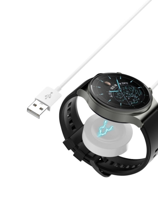 Integrated Charging Base Magnet Wearable Charger Huawei Watch GT2 Pro Whiteς