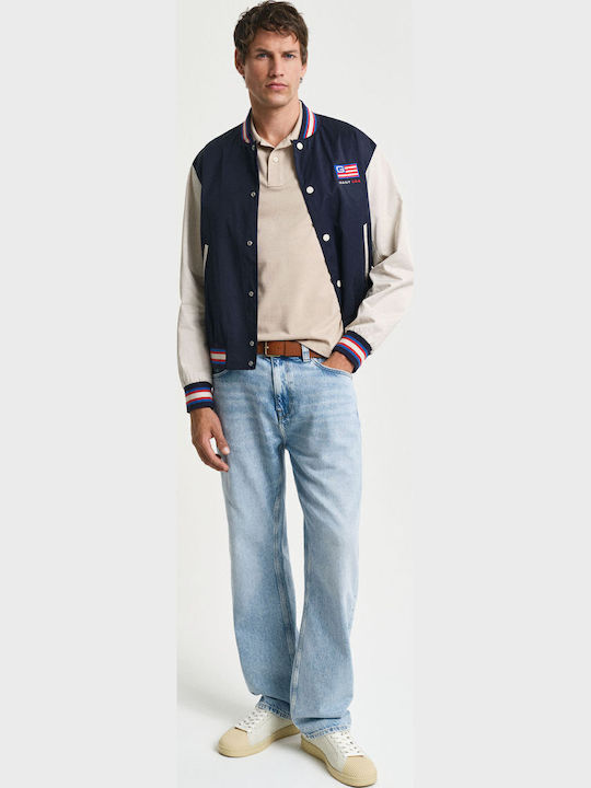 Polo Kurzarmbluse Beige