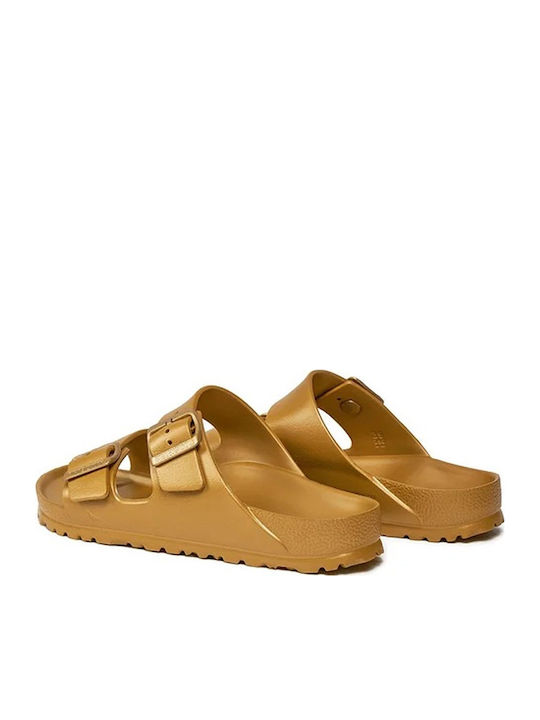 Arizona Eva Flip Flops in Sandal Style in Gold Colour