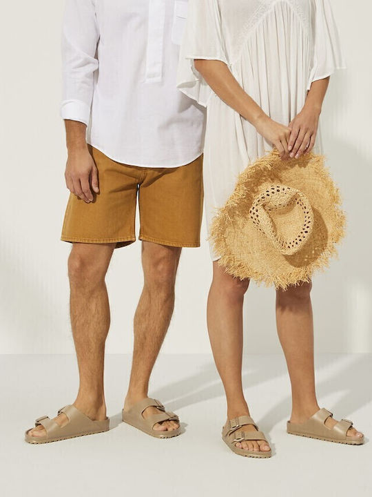 Arizona Eva Flip Flops in Sandal Style in Gold Colour