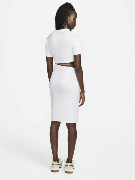 Jacquemus Nrg Drifit Eu Kleid Sommer Midi Weiß