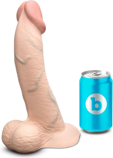 b-Vibe Glass Dildo with Balls and Suction Cup 23cm