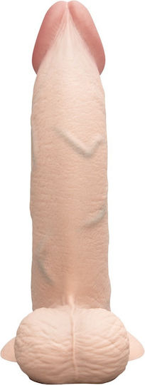 b-Vibe Glass Dildo with Balls and Suction Cup 23cm
