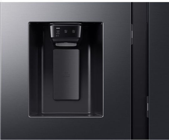 Samsung Side-by-Side Refrigerator 621lt Total NoFrost H178.4xW91.2xD72.6cm Black RS90F64EDFEF
