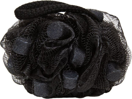 2 in 1 Shower Sponge Exfoliating Mesh Built-in Soap Charcoal Purifying Effect Esponjabon 1 Piece