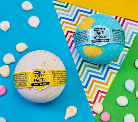Effervescent Bath Bomb Cocoa Butter Blue Lagoon Beauty Jar 150g