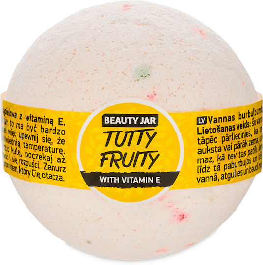 Bath Bomb Vitamin E Cu Aromă De Mandarine Tutty Fruity Beauty Jar 150g