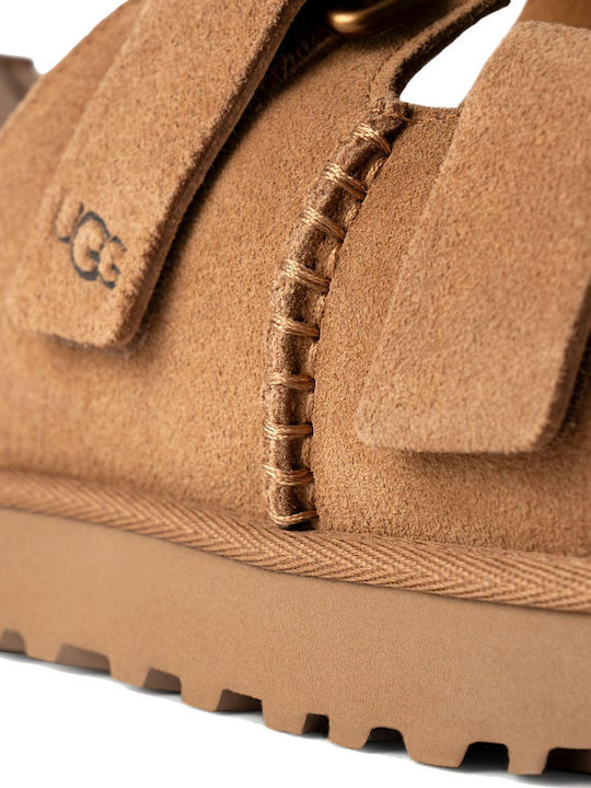 Goldenstar Γυναικεία Σανδάλια Chestnut Narrow Fit