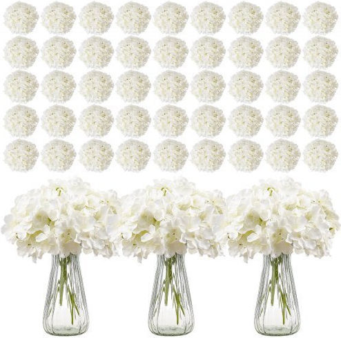 Vevor Decorative Artificial Hydrangea Flowers 305 White Pieces Rzxqbs305pcsv5x1b001v0