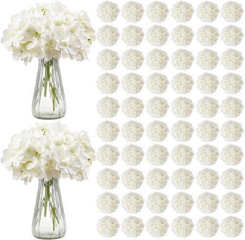Vevor Decorative Artificial Hydrangea Flowers 205 Pieces 25 Cm White Rzxqbs205pcs6hw4t001v0