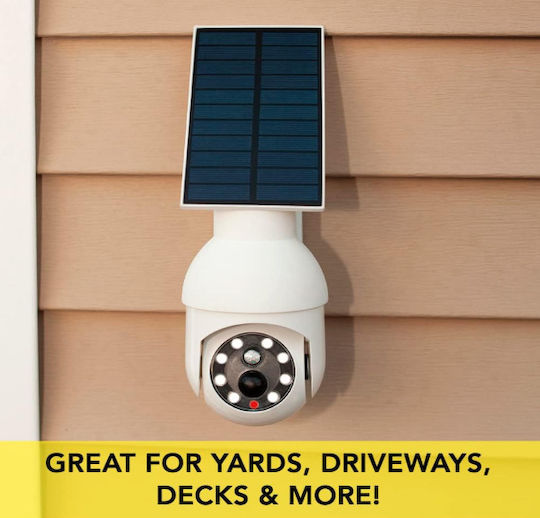 Solar Dummy Surveillance Camera with LED Lighting