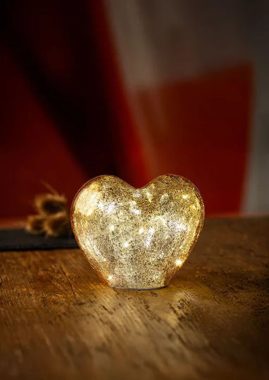 Inima Aurie Iluminată 18 X 11 X 15 Cm
