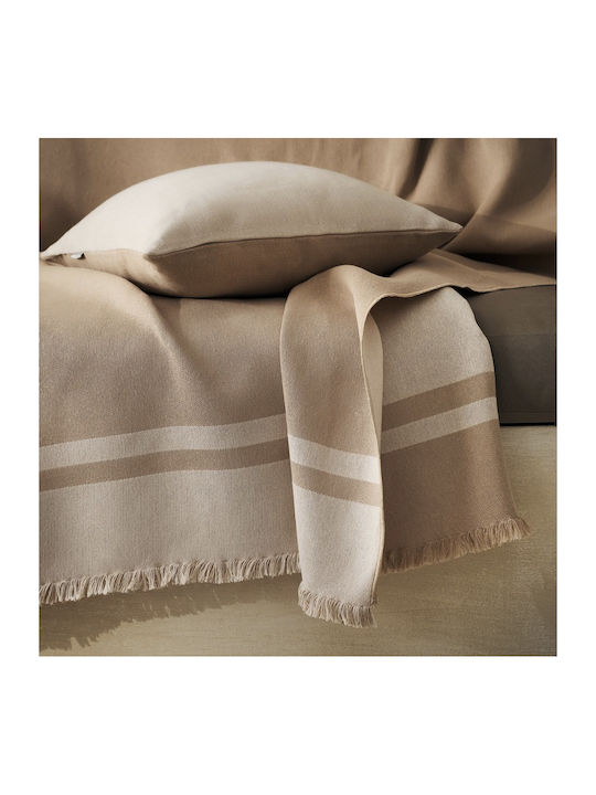 Gofis Home Marian Armchair Throw Two Sides 180x180cm Ground Beige 336/41