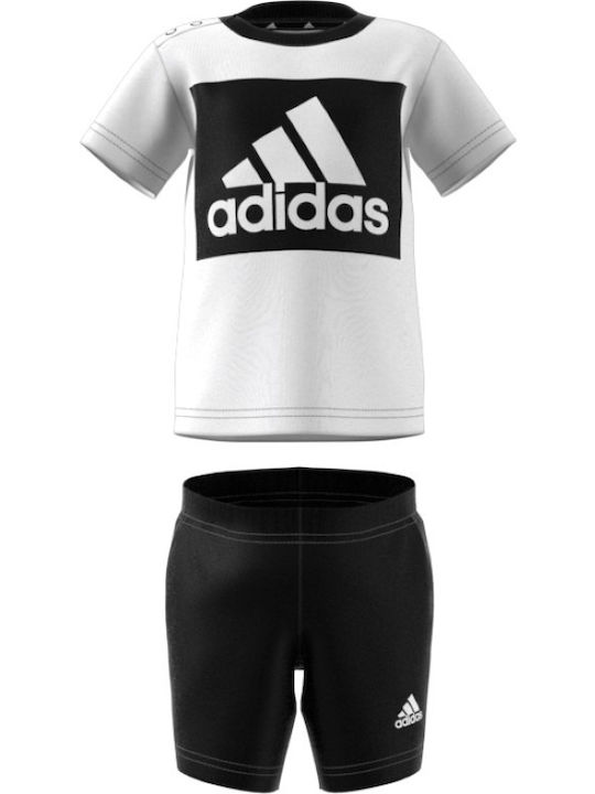 adidas Παιδικό Σετ με Σορτς Λευκό 2τμχ