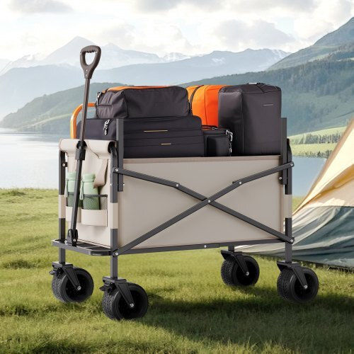 Foldable Garden Cart Four-wheel 220lt