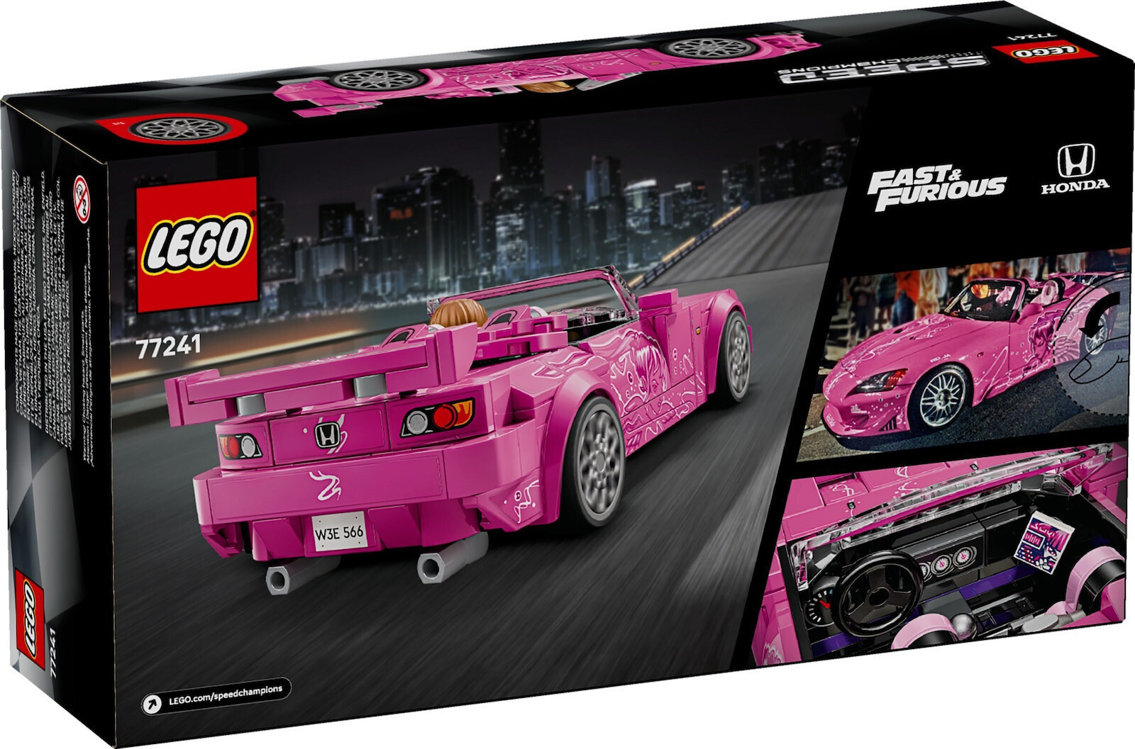 LEGO Speed Champions Fast 2 Furious Honda Pentru 9 Ani 300 Bucăți