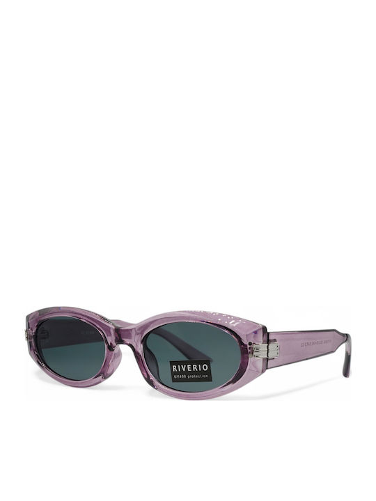 Riverio Sunglasses Purple with Horn-Rimmed Frame Riverio Sunglasses Purple with Horn-Rimmed Frame