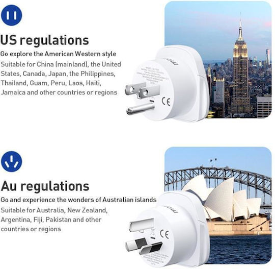 Adaptor Priză de la Universal în Universal