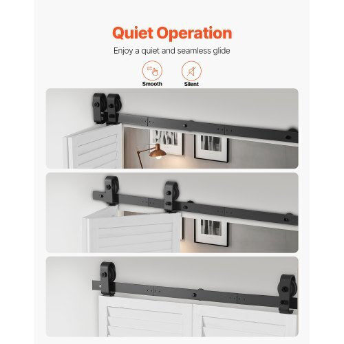 Vevor Sliding Door Mechanism 101.6cm Black