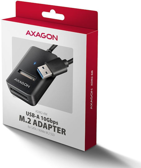 Axagon Case for Hard Drive M.2 SATA III with Connection USB 3.2 / SATA