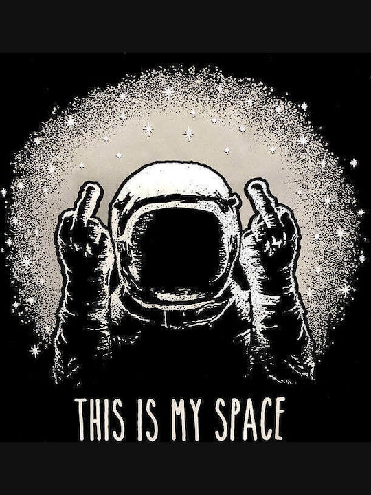 This Is My Space Unisex T-shirt Μαύρο