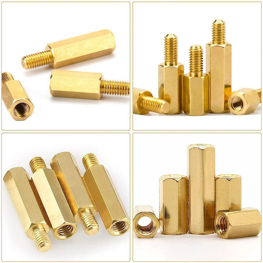 Hexagonal Spacers Set M2.5 Female-female Female-male 486 Pieces Metal Plastic Washers Motherboard Pcb Raspberry Pi