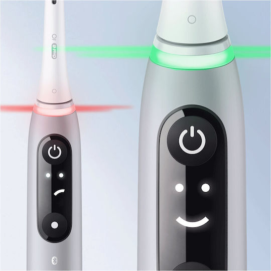 Oral-B Io Series 6 Ηλεκτρική Οδοντόβουρτσα με Χρονομετρητή, Αισθητήρα Πίεσης και Θήκη Ταξιδίου Γκρι