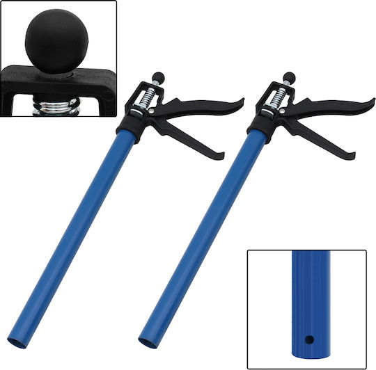 Set 3 Clips zur Installation von Türrahmenleisten aus Stahl 50-115 cm