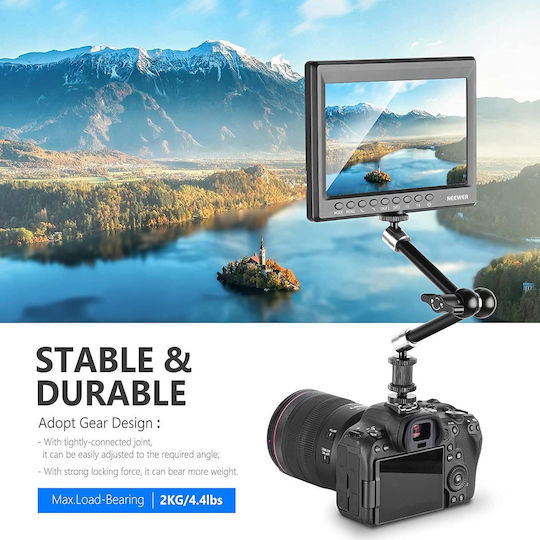 Set Braț Magic Articulat de 11 Inch Clemă Super Șurub 1/4 Inch 3/8 Inch Greutate Maximă 2 Kg Monitor Cameră Video Lumină Led Inel de Lumină