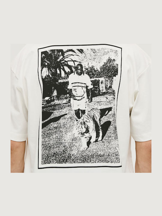 T-shirt Εκρού